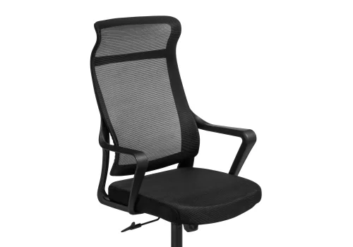 Компьютерное кресло Rino black 15630 Woodville, чёрный/сетка, ножки/пластик/чёрный, размеры - *1260***660*700 фото 6