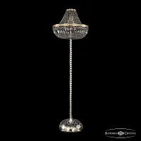 Торшер 19041T4/H/45IV-172 G Bohemia Ivele Crystal sp прозрачный 8 ламп, основание золотое в стиле классический
