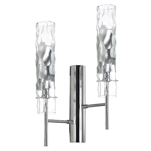 Бра PRIMAVERA AP2 CHROME Crystal Lux прозрачный на 2 лампы, основание хром в стиле современный фото 4