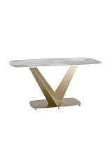 Стол обеденный Аврора, 160*90, керамика светлая УТ000034889 Stool Group столешница мрамор из керамика