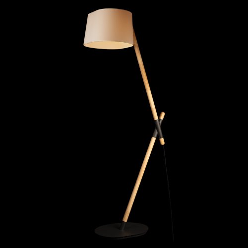 Торшер Эмма / Emma 10567F Light wood LOFT IT изогнутый белый на 1 лампу, основание бронзовое бежевое в стиле винтаж кантри фото 4 Торшер Эмма / Emma 10567F Light wood LOFT IT изогнутый белый на 1 лампу, основание бронзовое бежевое в стиле винтаж кантри фото 4