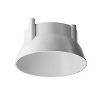 Декоративная рамка-отражатель для светильников серии Alfa LED Ring12-15W-RD-W Maytoni на 1 , основание белое в стиле хай-тек современный 