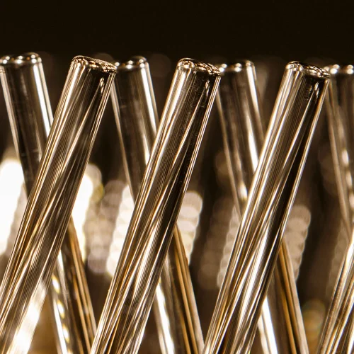 Люстра подвесная Acapulco A1073LM-12PB Arte Lamp прозрачная на 12 ламп, основание медь в стиле современный фото 4