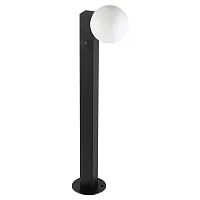 Парковый светильник Viva 7124/1G Odeon Light уличный IP65 чёрный на 1 лампу, плафон белый в стиле современный хай-тек G9