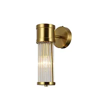 Бра Mirabili 2850-1W Favourite прозрачный 1 лампа, основание латунь в стиле кантри 