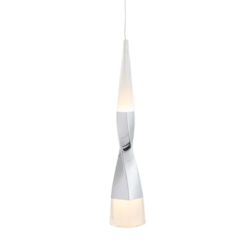 Светильник подвесной LED Bochie SL405.103.01 ST-Luce хром белый на 1 лампу, основание хром в стиле современный фото 2