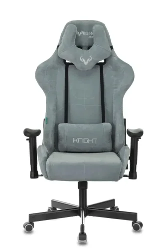 Кресло VIKING KNIGHT LT28 УТ000003344 Stool Group, серый/велюр, ножки/металл/чёрный, размеры - ***** фото 2