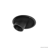 Светильник точечный LED Lens 10322/A Black LOFT IT чёрный 1 лампа, основание чёрное в стиле современный хай-тек круглый