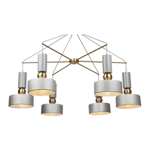 Люстра потолочная Void MOD030PL-06GR Maytoni серая на 6 ламп, основание серое в стиле современный фото 5