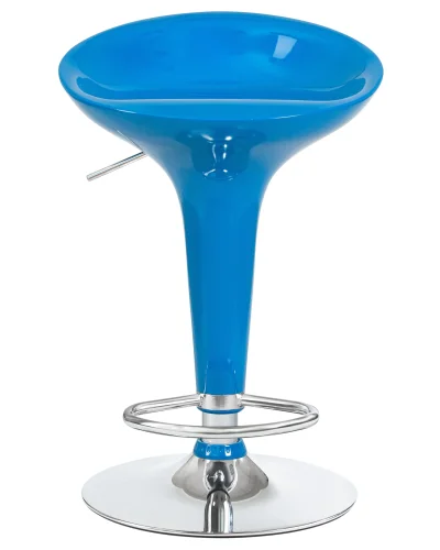 Стул барный 1004-LM BOMBA,  цвет сиденья голубой, цвет основания хром Dobrin, голубой/, ножки/металл/хром, размеры - 660*880***430*360 фото 6