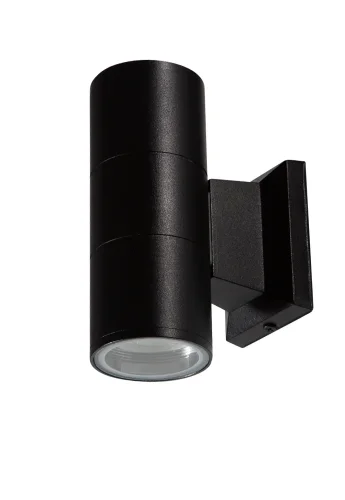 Настенный светильник CLT 138W160 BL Crystal Lux уличный IP54 чёрный 2 лампы, плафон чёрный в стиле модерн GU10