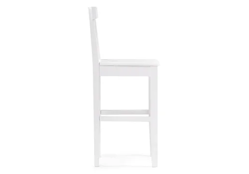 Полубарный стул Алзе белый 527070 Woodville, белый/, ножки/массив березы/белый, размеры - ****400*450 фото 3