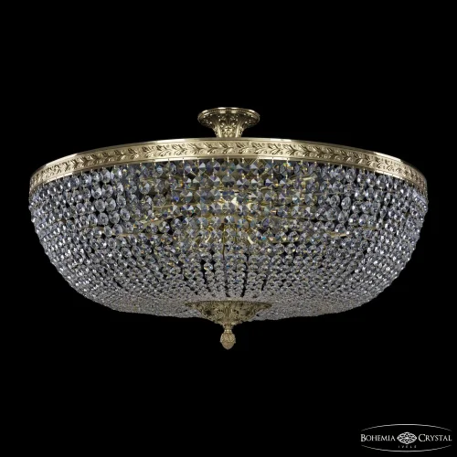 Люстра потолочная 19111/90IV G C1 Bohemia Ivele Crystal прозрачная на 20 ламп, основание золотое в стиле классический sp