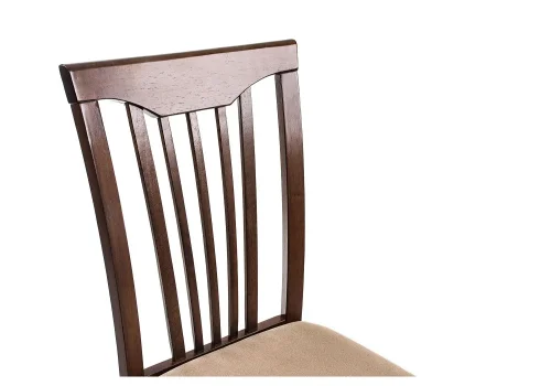 Cтул Гановер каппучино 1602 Woodville, бежевый/ткань, ножки/массив гевеи дерево/коричневый капучино, размеры - ****420*540 фото 6 Cтул Гановер каппучино 1602 Woodville, бежевый/ткань, ножки/массив гевеи дерево/коричневый капучино, размеры - ****420*540 фото 6