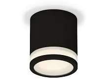 Светильник накладной XS7402031 Ambrella light чёрный 1 лампа, основание чёрное в стиле хай-тек современный круглый