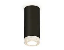Светильник накладной XS7443010 Ambrella light чёрный 1 лампа, основание чёрное в стиле хай-тек современный круглый