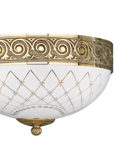 Бра A 7112/2  Reccagni Angelo белый на 2 лампы, основание золотое в стиле классический  фото 2
