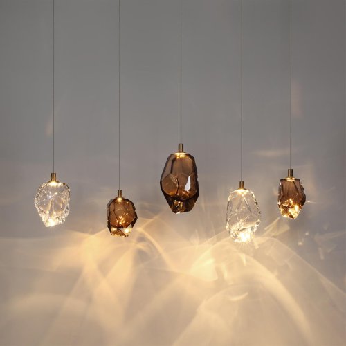 Светильник подвесной LED Gemme 7112/4LA Odeon Light коричневый на 1 лампу, основание бронзовое в стиле современный классический выдувное фото 3 Светильник подвесной LED Gemme 7112/4LA Odeon Light коричневый на 1 лампу, основание бронзовое в стиле современный классический выдувное фото 3