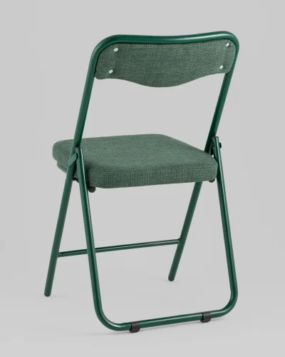 Стул складной Джонни рогожка зеленая каркас зеленый УТ000039509 Stool Group, зелёный/рогожка, ножки/металл/зелёный, размеры - ***** фото 4