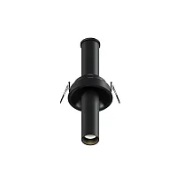 Светильник точечный LED Focus T C140RS-L200-7W3K-B Maytoni чёрный на 1 лампу, основание чёрное в стиле современный хай-тек трубочки круглый