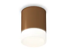 Светильник накладной Techno spot XS6304041 Ambrella light белый коричневый 1 лампа, основание коричневое в стиле современный круглый