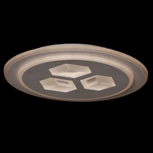 Люстра потолочная LED с пультом Норден 660013401 DeMarkt белая на 1 лампа, основание белое в стиле хай-тек с пультом фото 5