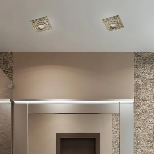 Светильник точечный GX5.3 DAISY 370049 Novotech коричневый на 1 лампу, основание коричневое бронзовое в стиле классический фото 2