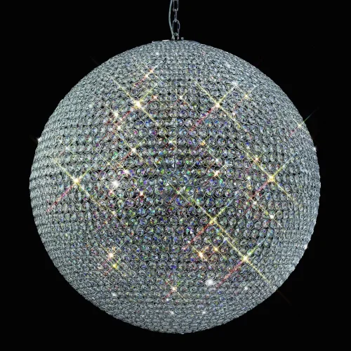 Люстра подвесная Crystal 4604 Mantra прозрачная на 18 ламп, основание хром в стиле современный  фото 3