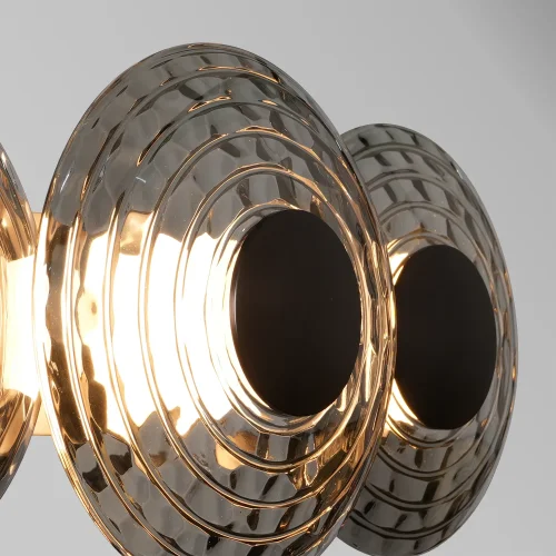 Бра LED Claros 4642-3W Favourite дымчатый серый на 3 лампы, основание чёрное в стиле современный фото 3