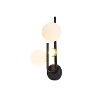 Бра Soffiato 3048-2W Favourite белый 2 лампы, основание чёрное в стиле современный 
