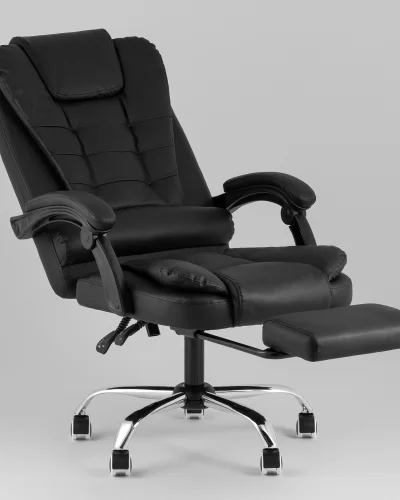 Кресло руководителя TopChairs President NEW, черное УТ000041706 Stool Group, /, ножки//, размеры - ***** фото 2