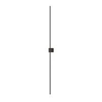 Бра LED Pars C071WL-L12B3K Maytoni чёрный на 1 лампу, основание чёрное в стиле современный минимализм отражённый свет