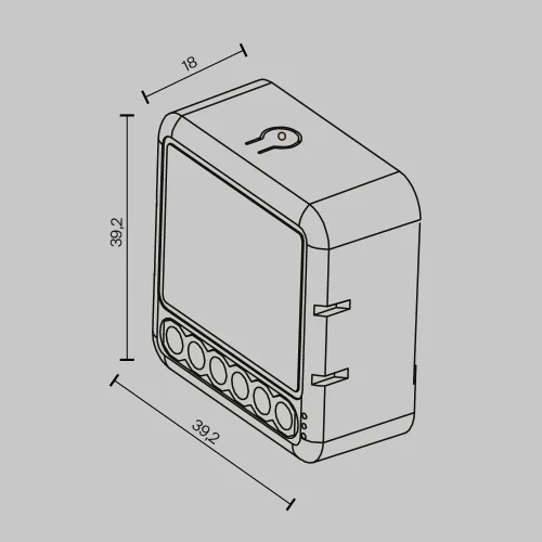 Wi-Fi выключатель двухканальный 300Вт MS008 Maytoni на 1 , основание белое в стиле конвертер фото 2