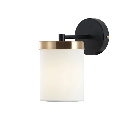 Бра Modello A4099AP-1BK Arte Lamp белый на 1 лампу, основание чёрное в стиле современный 