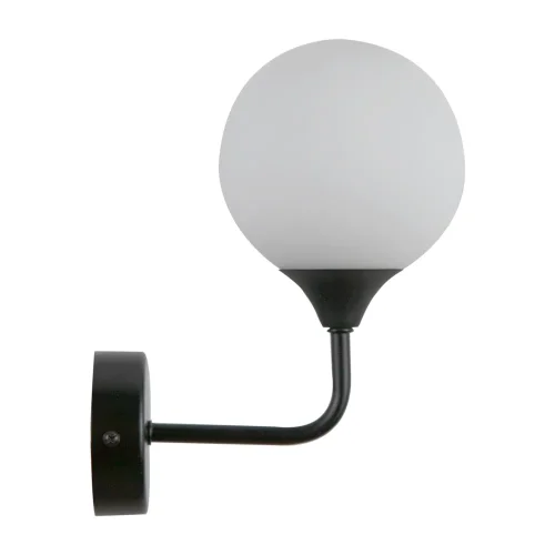 Бра Vivari LH012140 LightHall белый на 1 лампу, основание чёрное в стиле современный шар фото 3
