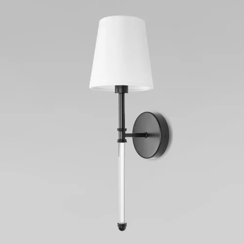 Бра Cosy 10308W Black LOFT IT белый на 1 лампу, основание чёрное в стиле современный 