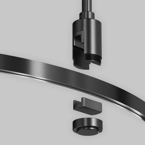 Шинопровод круглый 650мм Magnetic trаck system Flarity TRX154-R-D650-B Maytoni чёрный в стиле для светильников серии Magnetic trаck system Flarity шинопровод flarity магнитная фото 6