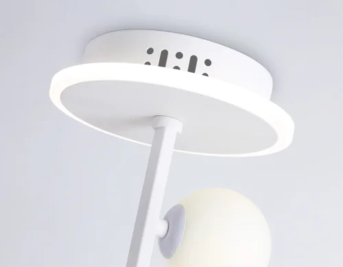 Светильник потолочный LED с пультом FL66261 Ambrella light белый 1 лампа, основание белое в стиле современный хай-тек кольца фото 8