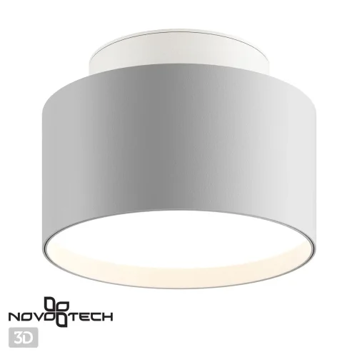Светильник накладной LED Oro 358355 Novotech белый 1 лампа, основание белое в стиле хай-тек круглый фото 5