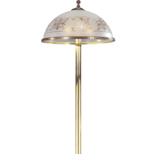 Торшер напольный  PN 6102/2 Reccagni Angelo  прозрачный белый 2 лампы, основание золотое в стиле классический
 фото 3