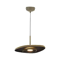 Светильник подвесной LED Agato V11091-PL Moderli зелёный на 1 лампу, основание зелёное в стиле современный лофт 