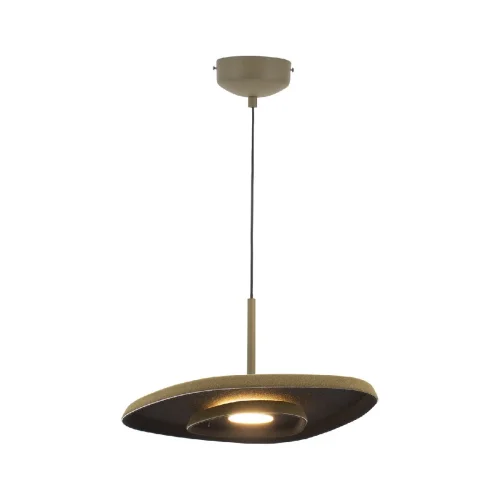 Светильник подвесной LED Agato V11091-PL Moderli зелёный на 1 лампу, основание зелёное в стиле лофт современный 