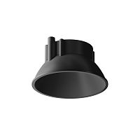 Декоративная черная рамка-отражатель для светильников серии Alfa LED Ring8-10W-RD-B Maytoni чёрный на 1 , основание чёрное в стиле современный хай-тек 