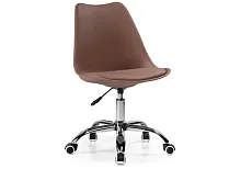 Компьютерное кресло Kolin brown
 15077 Woodville, коричневый/экокожа, ножки/металл/хром, размеры - *880***490*560
