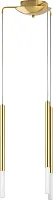 Светильник подвесной LED Tubo L3T747133 Lightstar золотой на 3 лампы, основание золотое в стиле минимализм современный трубочки