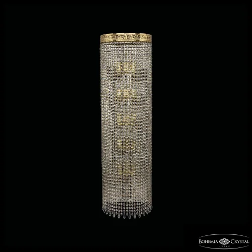 Бра 83401B/30IV-100 G Drops Bohemia Ivele Crystal прозрачный на 15 ламп, основание золотое в стиле современный классический r