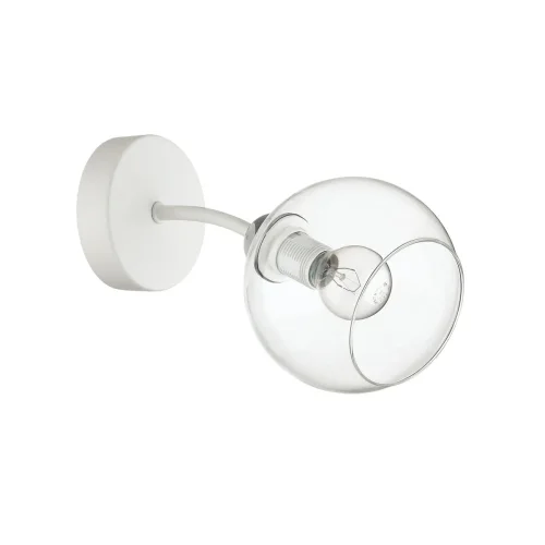 Бра настенный Alana 4517/1W Lumion прозрачный на 1 лампа, основание белое в стиле минимализм  фото 2