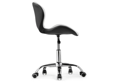 Компьютерное кресло Trizor white / black 15336 Woodville, чёрный белый/искусственная кожа, ножки/металл/хром, размеры - *810***530*530 фото 4