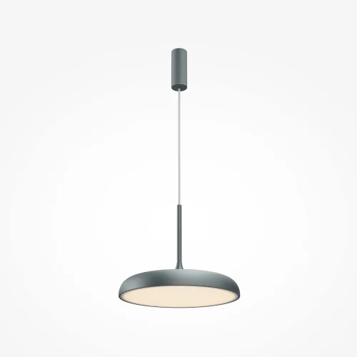 Светильник подвесной LED Gerhard MOD189PL-L18GR3K1 Maytoni белый серый на 1 лампу, основание серое в стиле современный хай-тек 