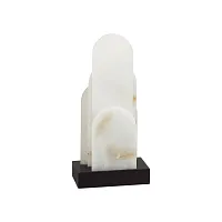 Настольная лампа LED Foros 5438/12TL Odeon Light белая на 1 лампу, основание чёрное металл в стиле минимализм современный 